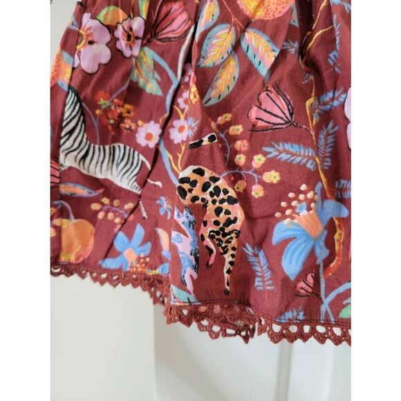 Anthropologie Maeve Ruffled Tie-Front Blouse XS NWT $108 - Picture 10 of 11